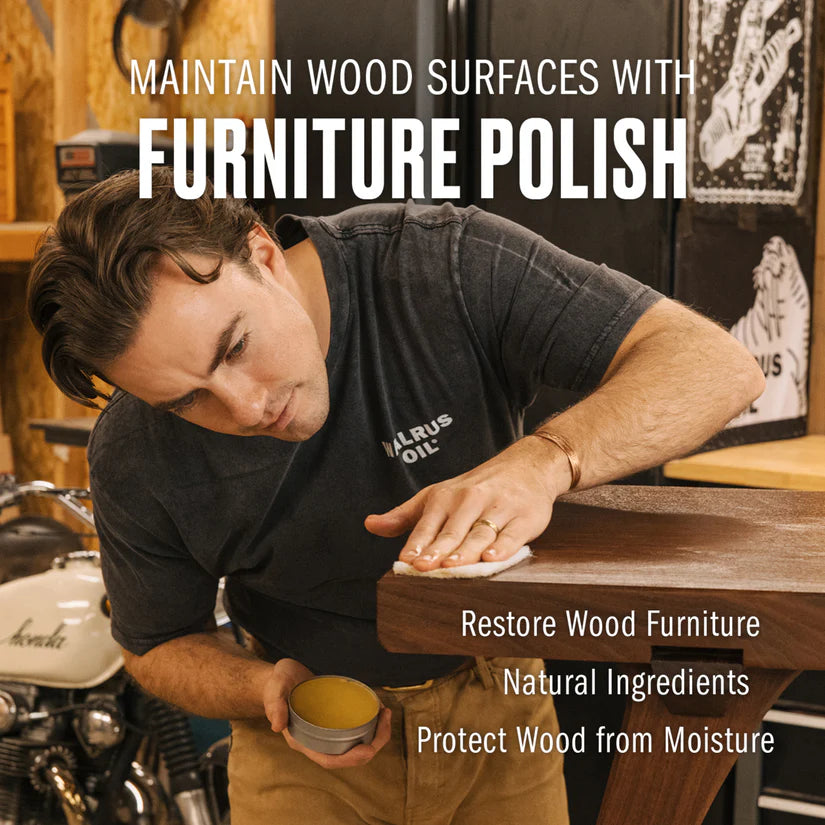 Furniture Wax Polish 3oz - Walrus Oil