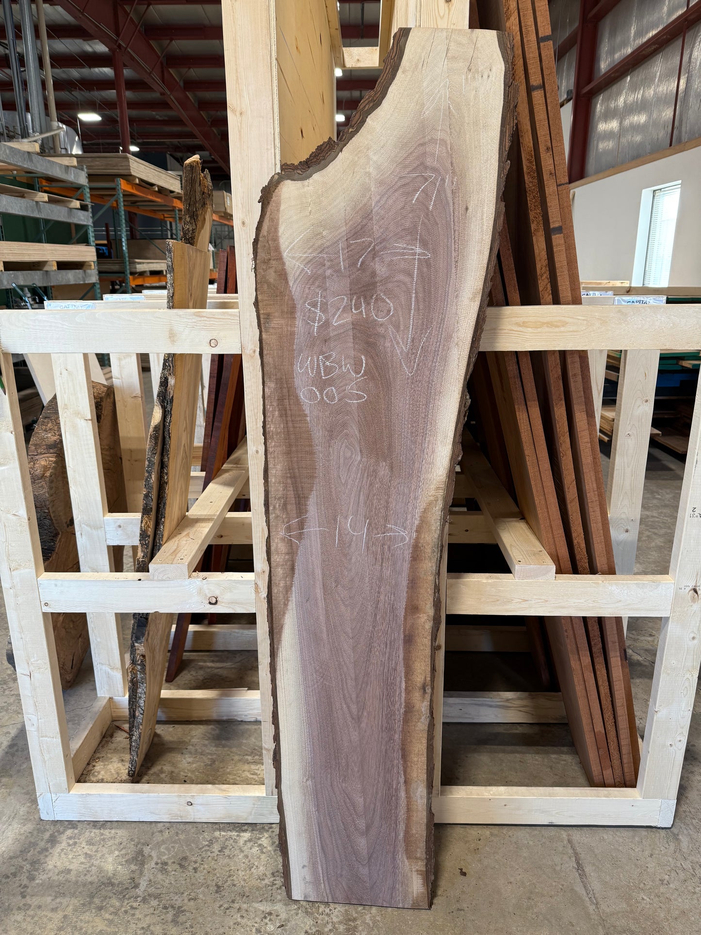 Walnut Slab WBW005