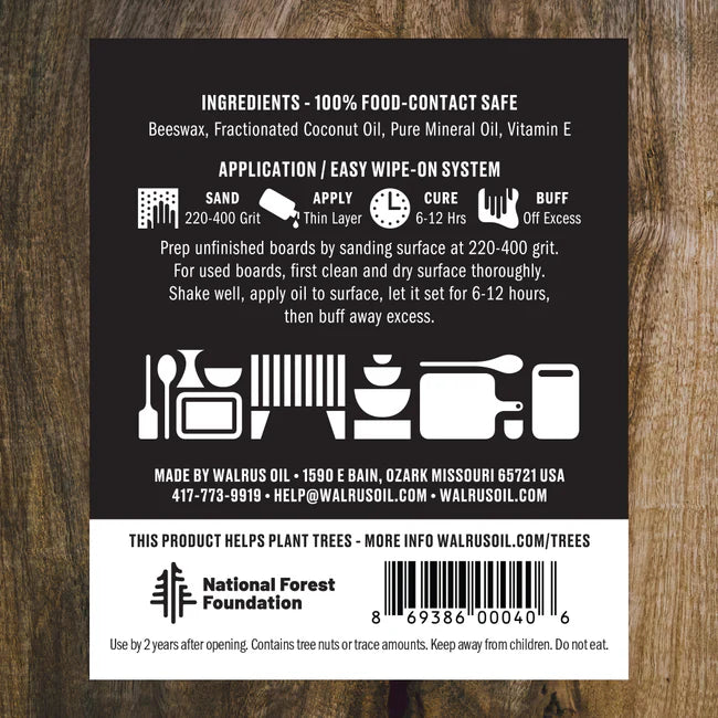 Cutting Board Oil - Walrus Oil
