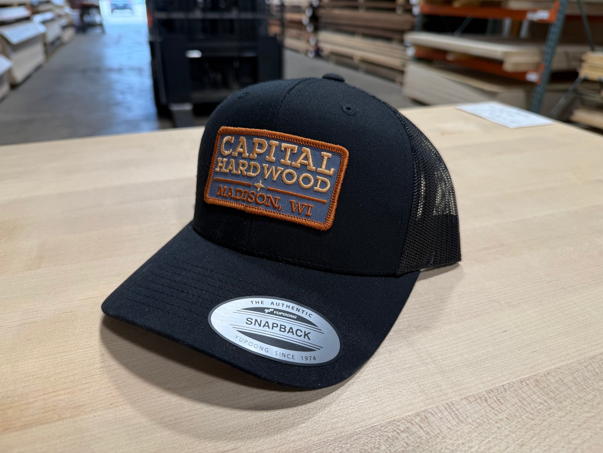 Capital Hardwood Trucker Hat Black