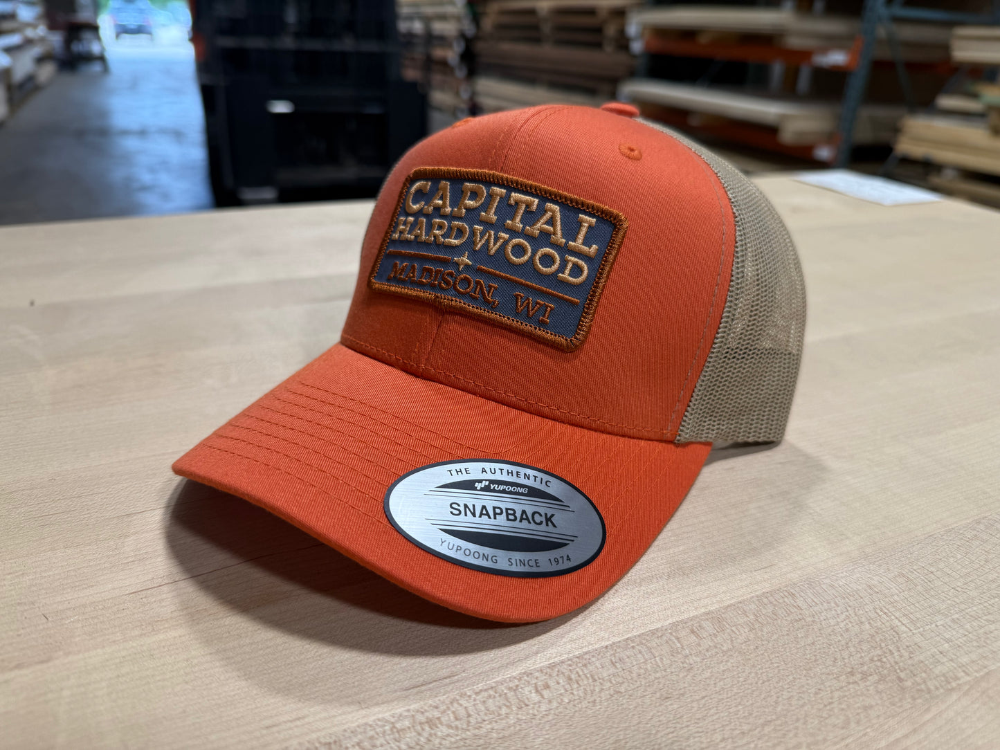 Capital Hardwood Trucker Hat Orange
