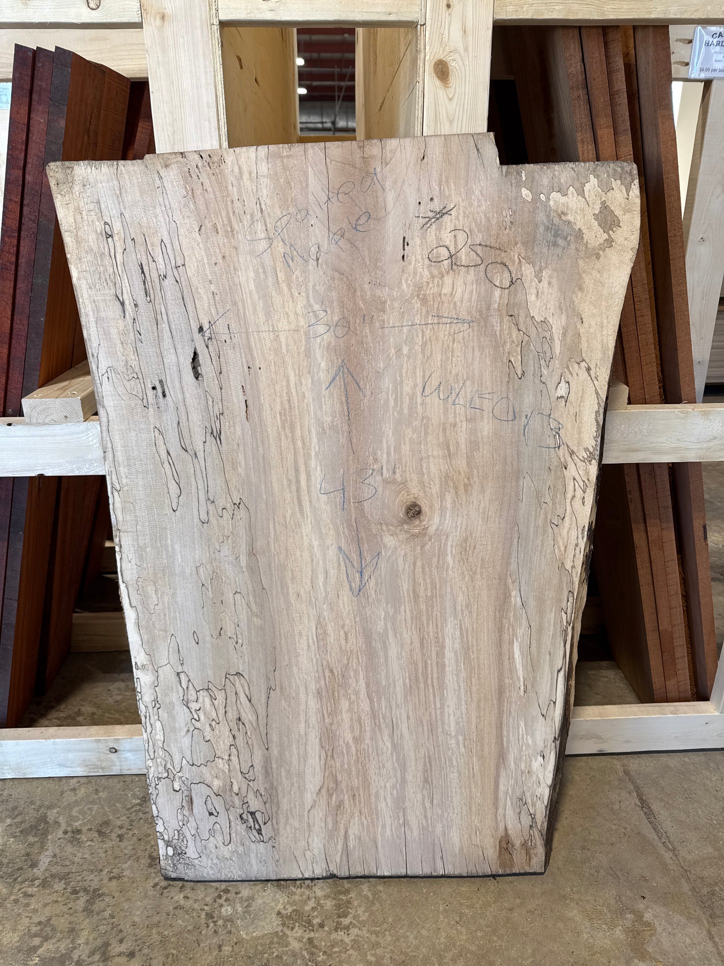 Spalted Maple Slab WLE013