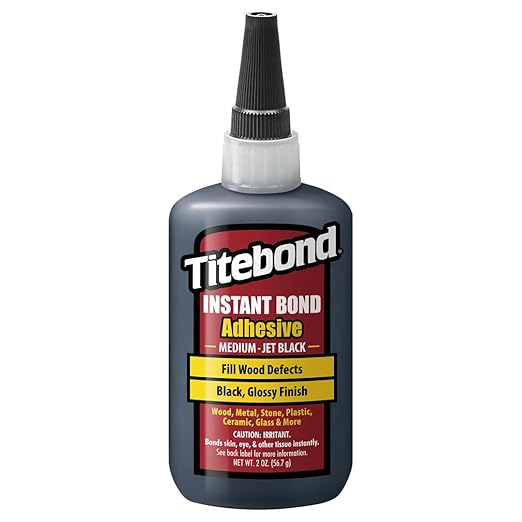 Titebond Instant Bond Adhesive Medium - Jet Black