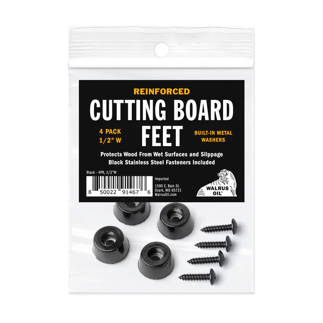 Cutting Board Feet (Reinforced) 4pk - Walrus Oil