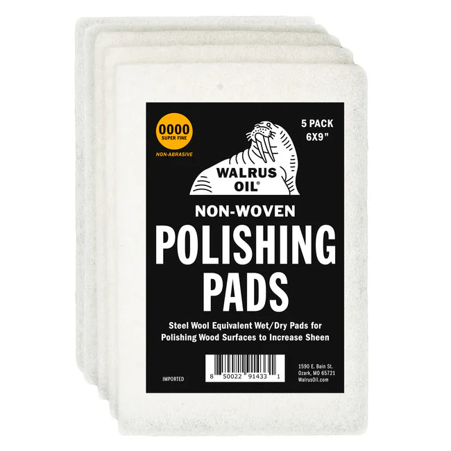 Non-Woven Polishing Pads 5pk - Walrus Oil